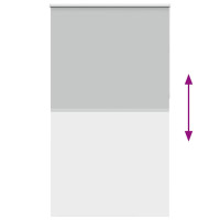Produktbild för Rullgardin mörkläggning ljusgrå 130x210 cm tyg bredd 126,6 cm