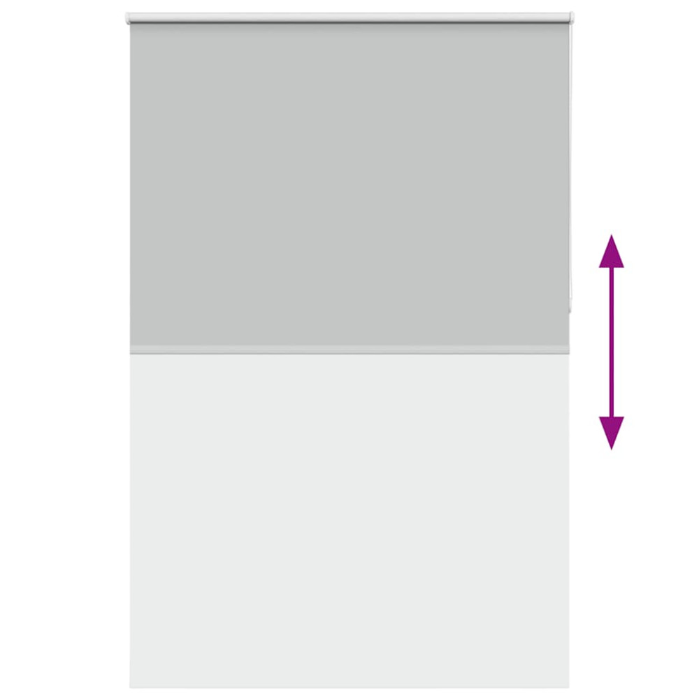 Produktbild för Rullgardin mörkläggning ljusgrå 150x210 cm tyg bredd 146,6 cm