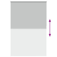 Produktbild för Rullgardin mörkläggning ljusgrå 150x210 cm tyg bredd 146,6 cm