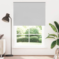 Produktbild för Rullgardin mörkläggning ljusgrå 160x210 cm tyg bredd 156,6 cm