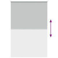 Produktbild för Rullgardin mörkläggning ljusgrå 160x210 cm tyg bredd 156,6 cm