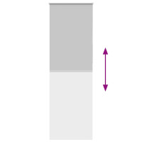 Produktbild för Rullgardin mörkläggning ljusgrå 70x230 cm tyg bredd 65,7 cm