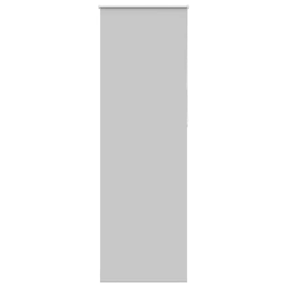Produktbild för Rullgardin mörkläggning ljusgrå 75x230 cm tyg bredd 70,7 cm