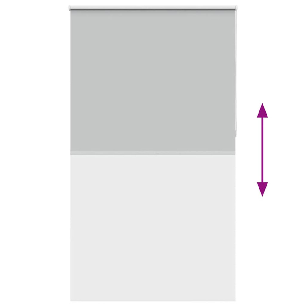 Produktbild för Rullgardin mörkläggning ljusgrå 120x230 cm tyg bredd 116,6 cm