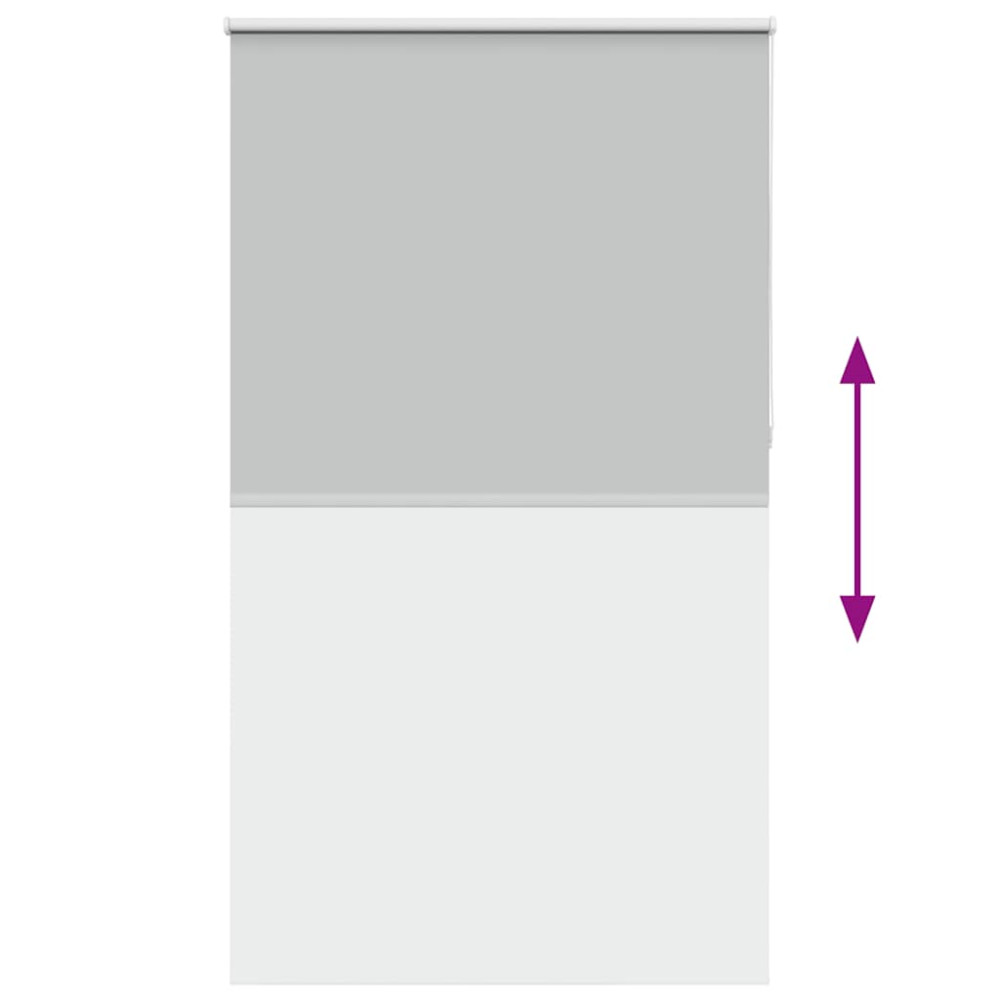 Produktbild för Rullgardin mörkläggning ljusgrå 130x230 cm tyg bredd 126,6 cm