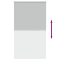 Produktbild för Rullgardin mörkläggning ljusgrå 130x230 cm tyg bredd 126,6 cm