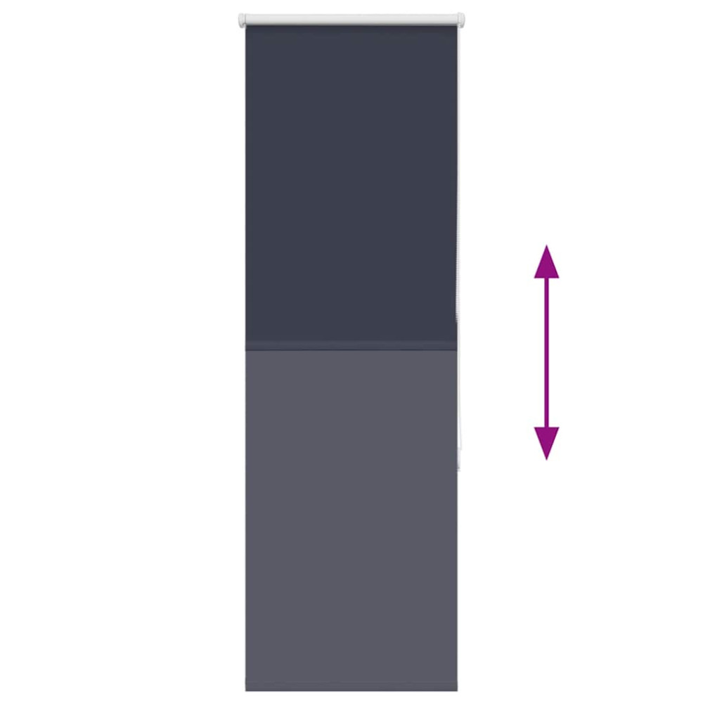 Produktbild för Rullgardin mörkläggning marin 50x130 cm tyg bredd 45,7 cm