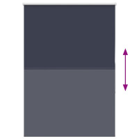 Produktbild för Rullgardin mörkläggning marin 95x130 cm tyg bredd 90,7 cm