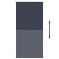 Produktbild för Rullgardin mörkläggning marin 65x150 cm tyg bredd 60,7 cm