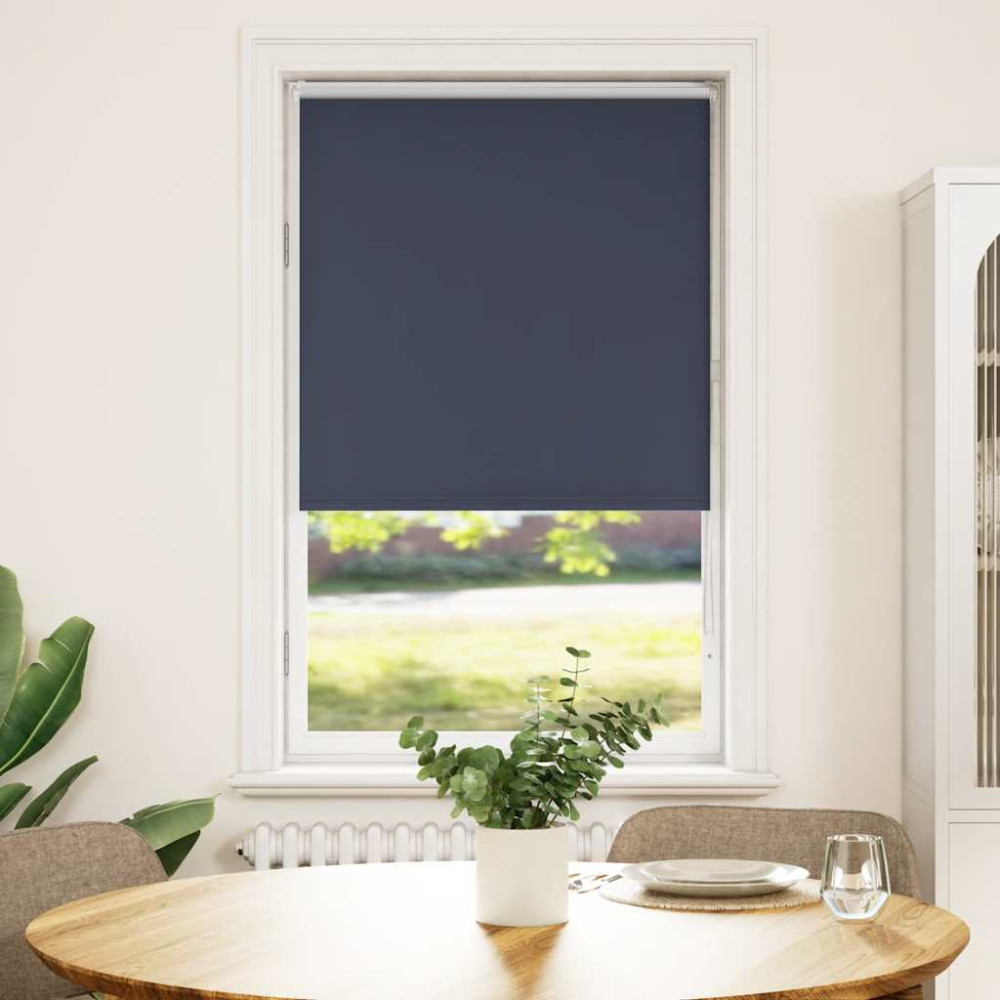 Produktbild för Rullgardin mörkläggning marin 75x150 cm tyg bredd 70,7 cm