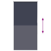 Produktbild för Rullgardin mörkläggning marin 75x150 cm tyg bredd 70,7 cm