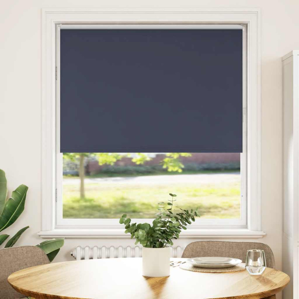 Produktbild för Rullgardin mörkläggning marin 110x150 cm tyg bredd 105,7 cm