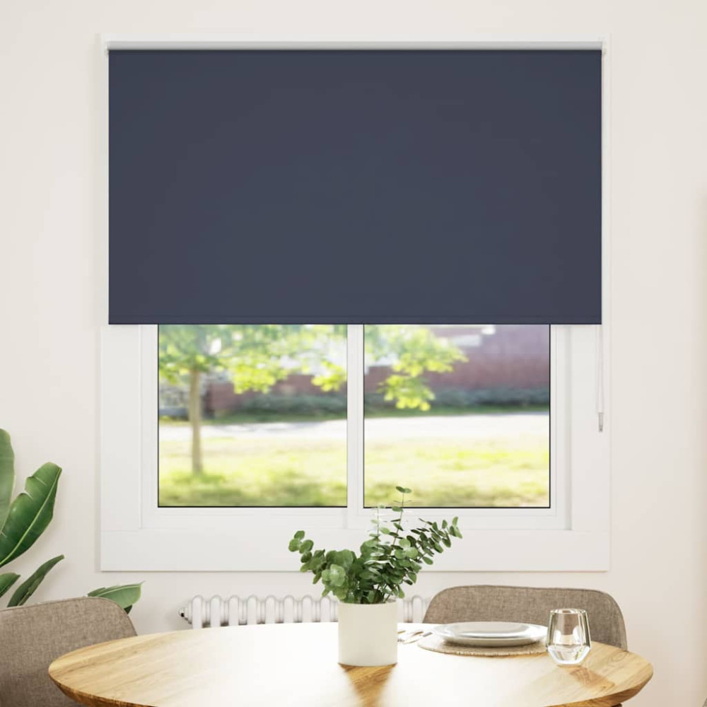 Produktbild för Rullgardin mörkläggning marin 135x150 cm tyg bredd 131,6 cm