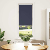 Produktbild för Rullgardin mörkläggning marin 40x175 cm tyg bredd 35,7 cm
