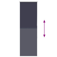 Produktbild för Rullgardin mörkläggning marin 40x175 cm tyg bredd 35,7 cm