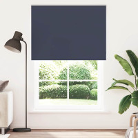 Produktbild för Rullgardin mörkläggning marin 165x210 cm tyg bredd 161,6 cm