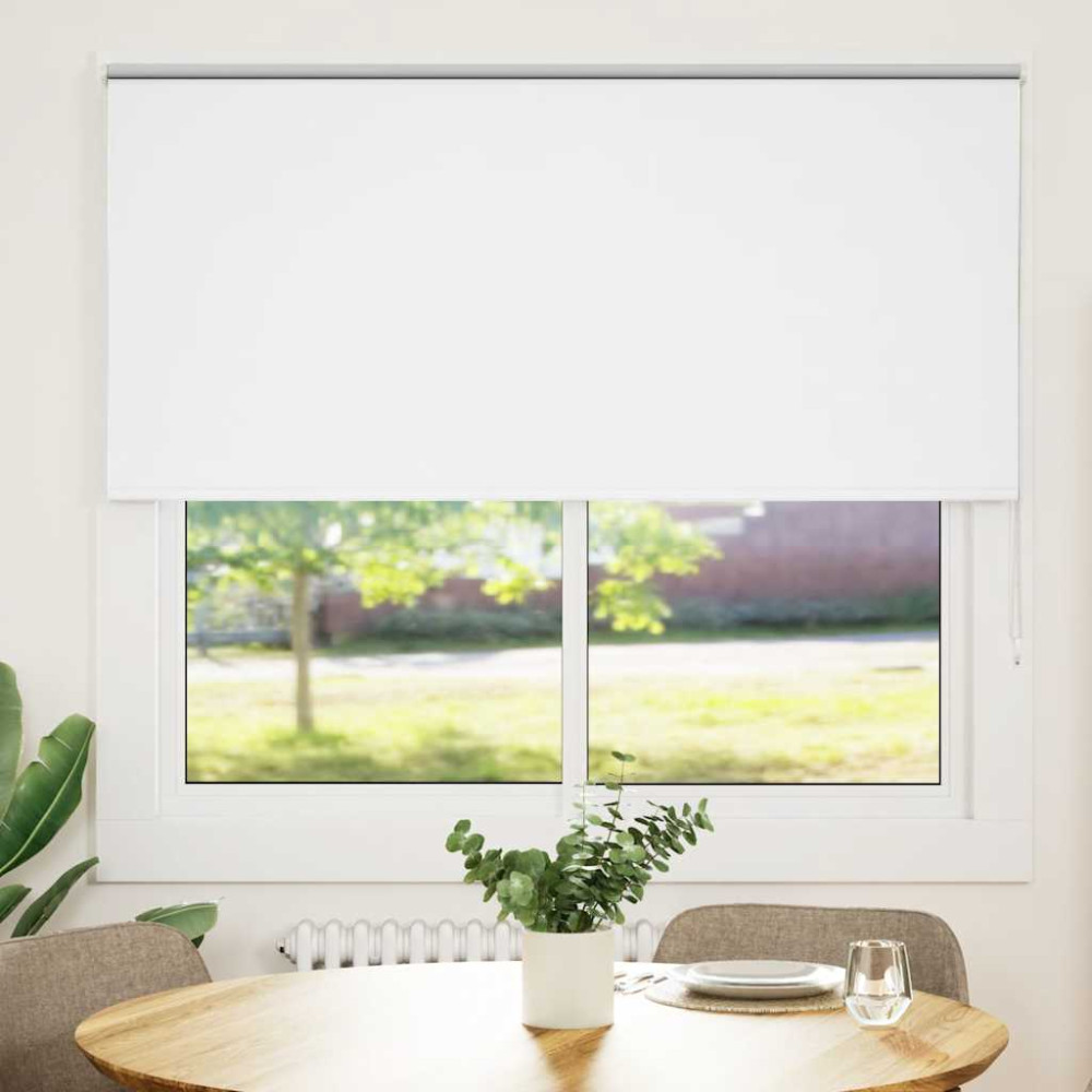 Produktbild för Rullgardin mörkläggning vit 165x130 cm tyg bredd 161,6 cm
