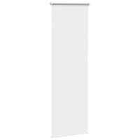 Produktbild för Rullgardin mörkläggning vit 40x150 cm tyg bredd 35,7 cm