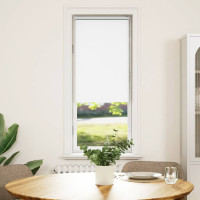 Produktbild för Rullgardin mörkläggning vit 45x150 cm tyg bredd 40,7 cm