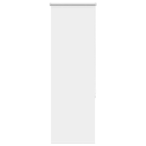 vidaXL Rullgardin mörkläggning vit 55x150 cm tyg bredd 50,7 cm