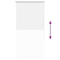 Produktbild för Rullgardin mörkläggning vit 65x150 cm tyg bredd 60,7 cm