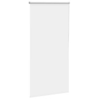 Produktbild för Rullgardin mörkläggning vit 75x150 cm tyg bredd 70,7 cm