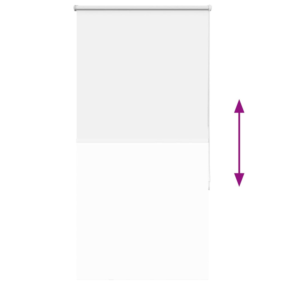 Produktbild för Rullgardin mörkläggning vit 75x150 cm tyg bredd 70,7 cm