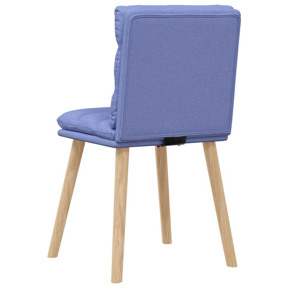 Produktbild för Matstolar 2 st Jeans blått tyg