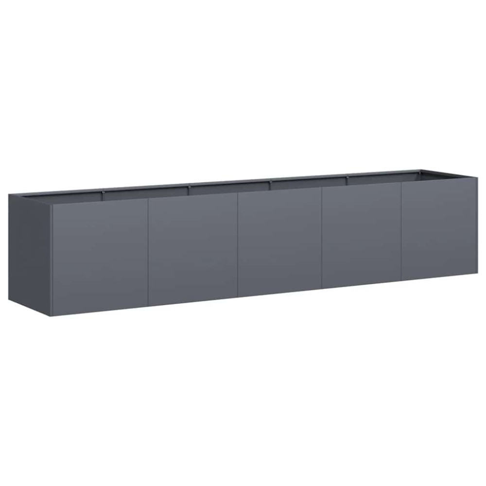 Produktbild för Kruka antracit 200x40x40 cm kallvalsat stål