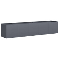 Produktbild för Kruka antracit 200x40x40 cm kallvalsat stål