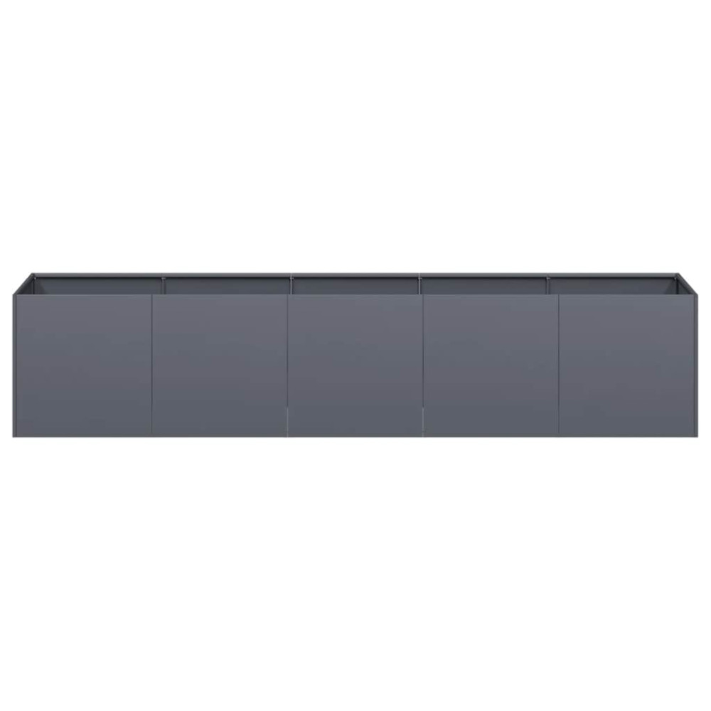 Produktbild för Kruka antracit 200x40x40 cm kallvalsat stål