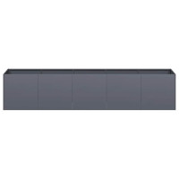 Produktbild för Kruka antracit 200x40x40 cm kallvalsat stål