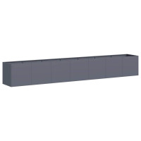 Produktbild för Planteringskärl antracit 280x40x40 cm kallvalsat stål