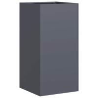 Produktbild för Planteringskärl antracit 40x40x80 cm kallvalsat stål
