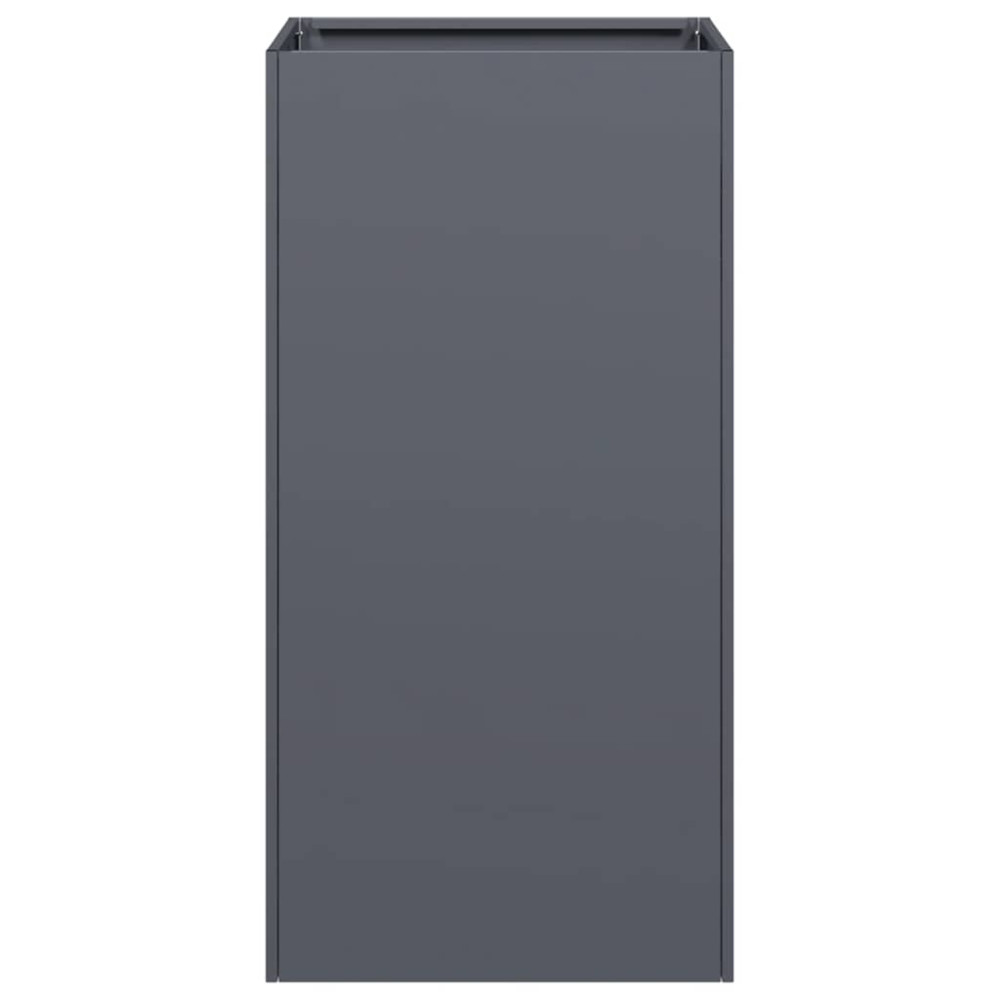 Produktbild för Planteringskärl antracit 40x40x80 cm kallvalsat stål