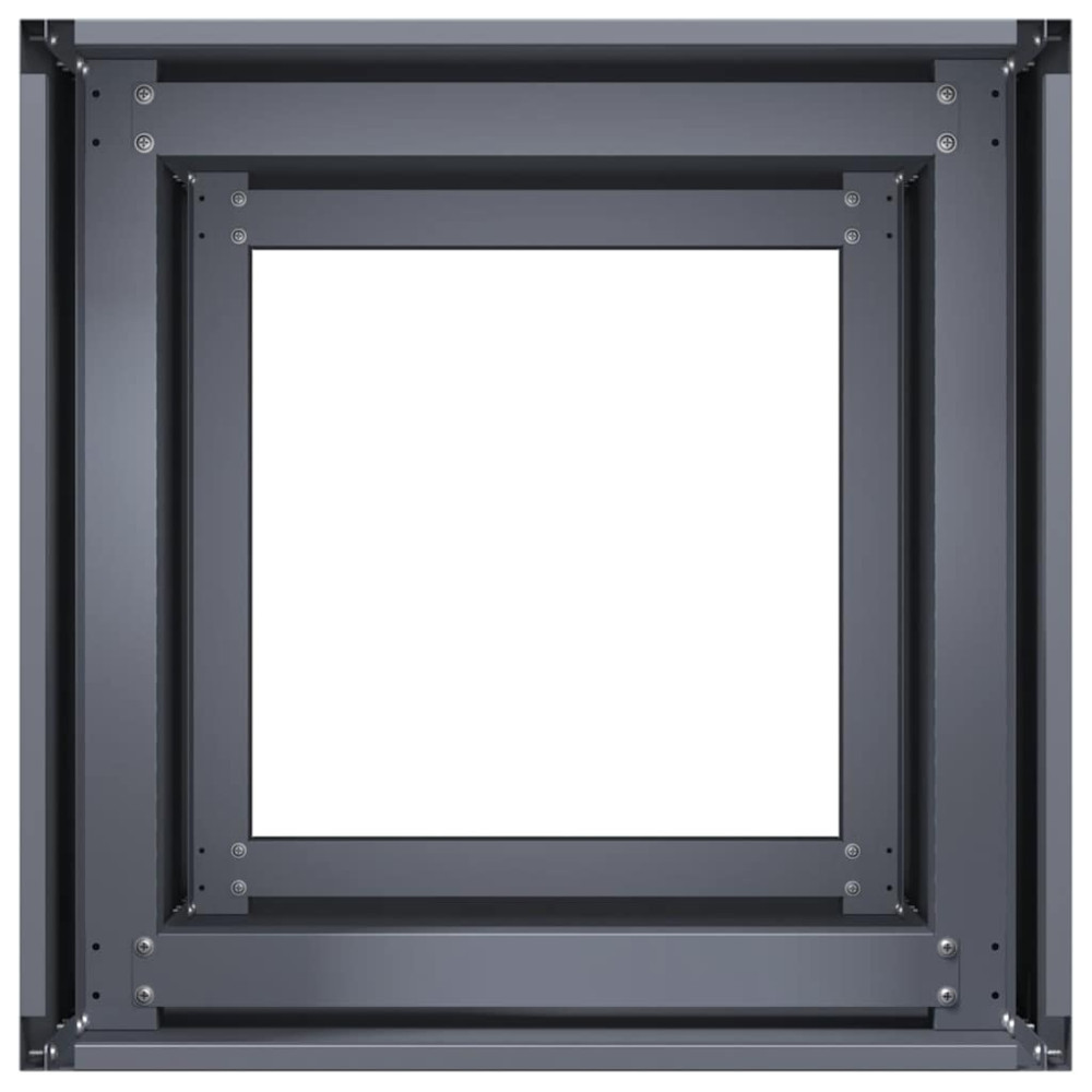 Produktbild för Planteringskärl antracit 40x40x80 cm kallvalsat stål