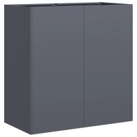 Produktbild för Planteringskärl antracit 80x40x80 cm kallvalsat stål