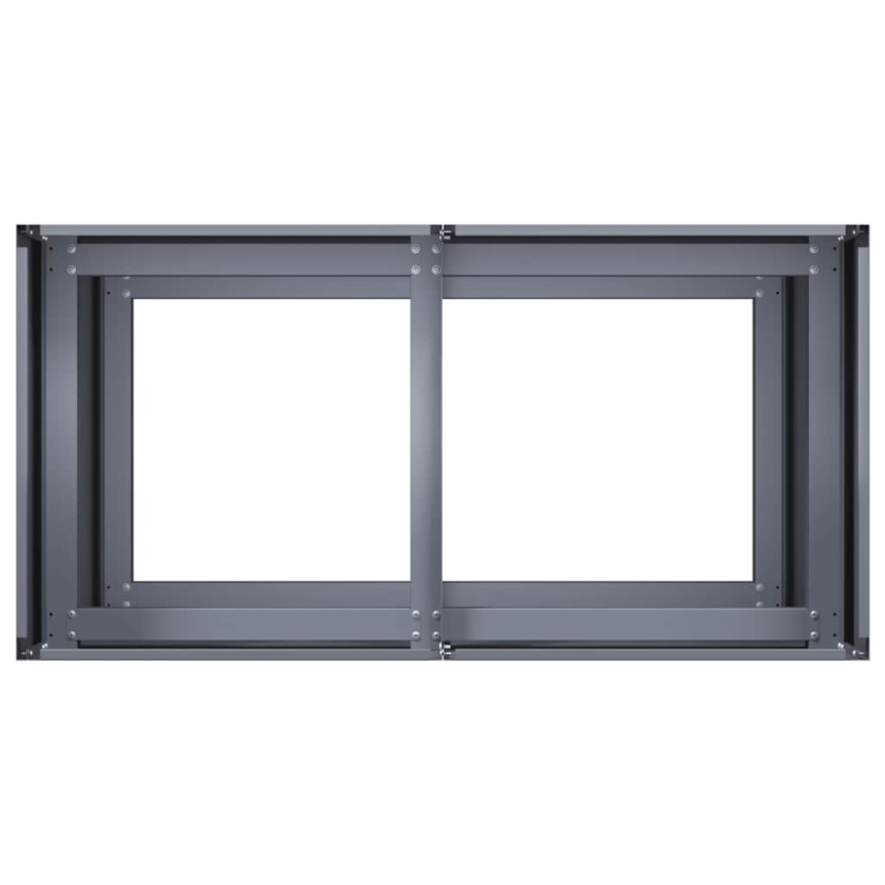 Produktbild för Planteringskärl antracit 80x40x80 cm kallvalsat stål