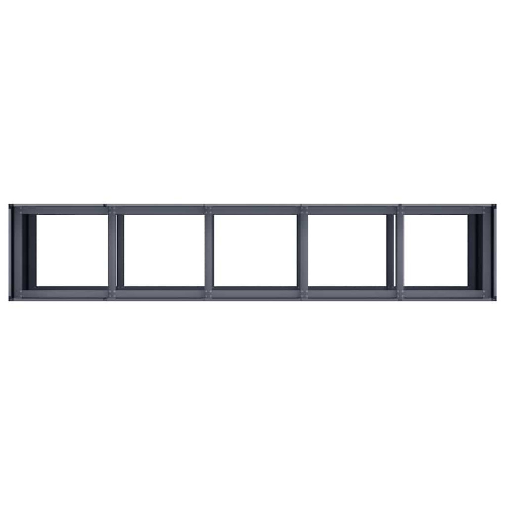 Produktbild för Planteringskärl antracit 200x40x80 cm kallvalsat stål