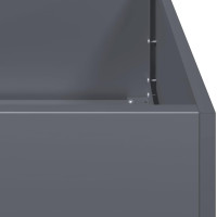 Produktbild för Planteringskärl antracit 200x40x80 cm kallvalsat stål