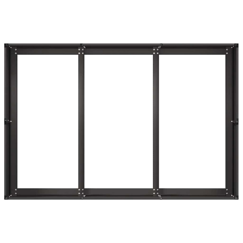 Produktbild för Planteringskärl svart 120x80x40 cm stål