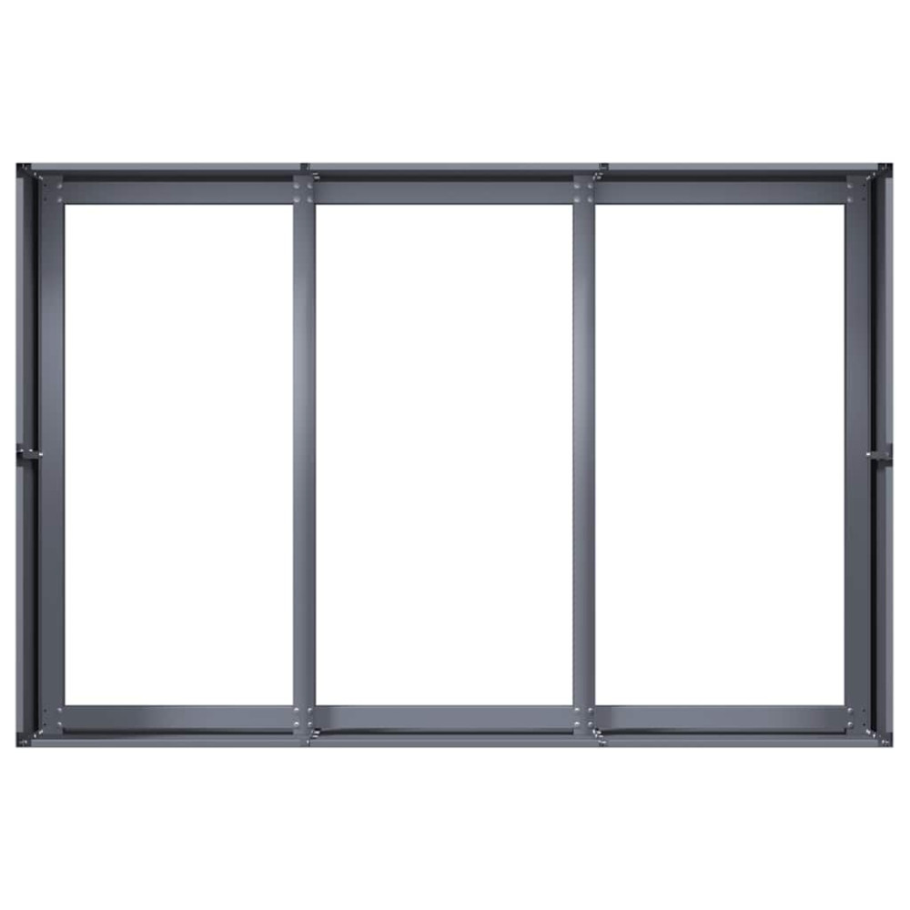 Produktbild för Planteringskärl antracit 120x80x40 cm stål