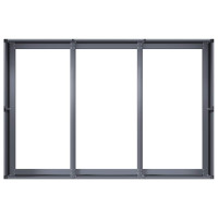 Produktbild för Planteringskärl antracit 120x80x40 cm stål