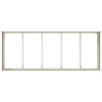 Produktbild för Planteringskärl vit 200x80x40 cm stål