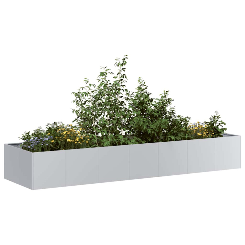 Produktbild för Planteringskärl 280x80x40 cm galvaniserat stål