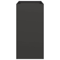 Produktbild för Planteringskärl svart 40x80x80 cm stål