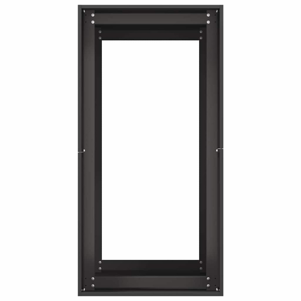 Produktbild för Planteringskärl svart 40x80x80 cm stål