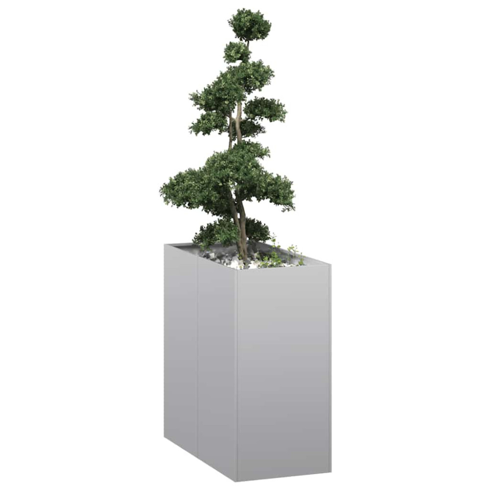 Produktbild för Planteringskärl 40x80x80 cm galvaniserat stål