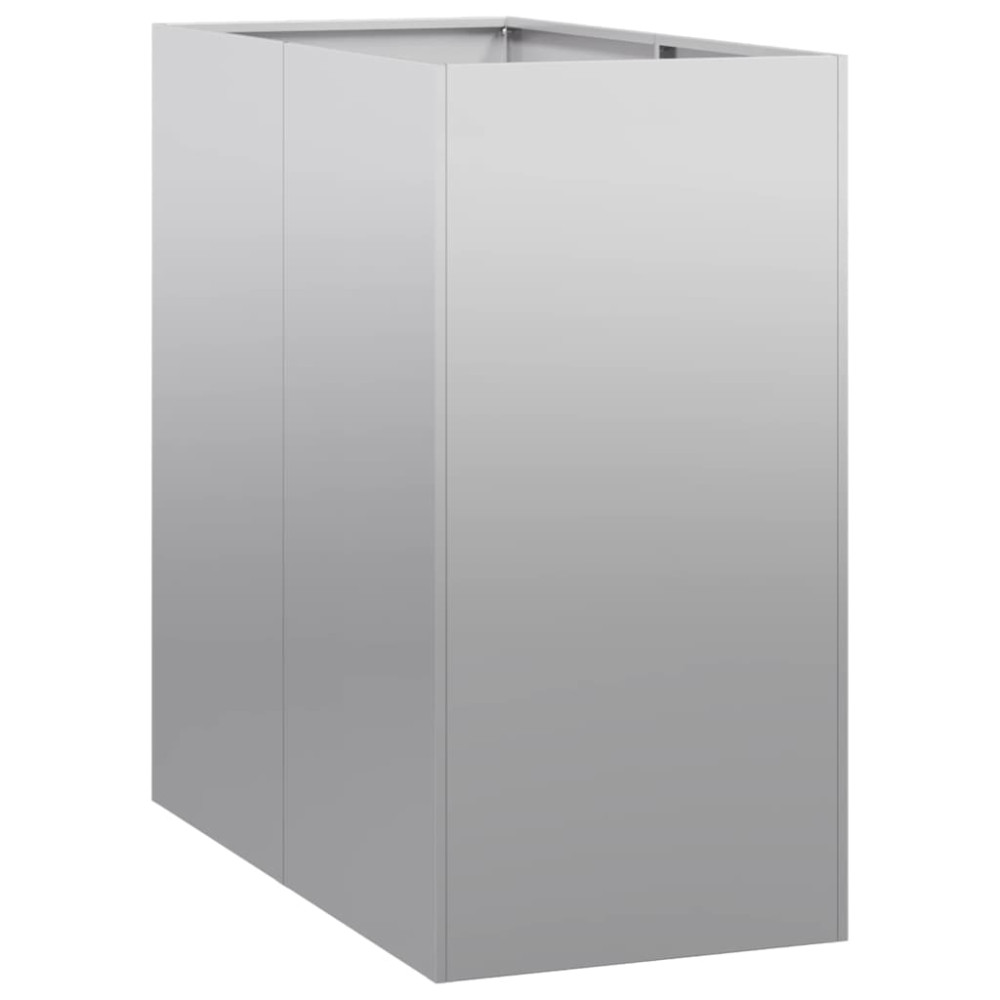 Produktbild för Planteringskärl 40x80x80 cm galvaniserat stål