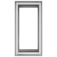 Produktbild för Planteringskärl 40x80x80 cm galvaniserat stål